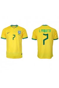 Brasil Lucas Paqueta #7 Fotballdrakt Hjemme Klær VM 2022 Korte ermer